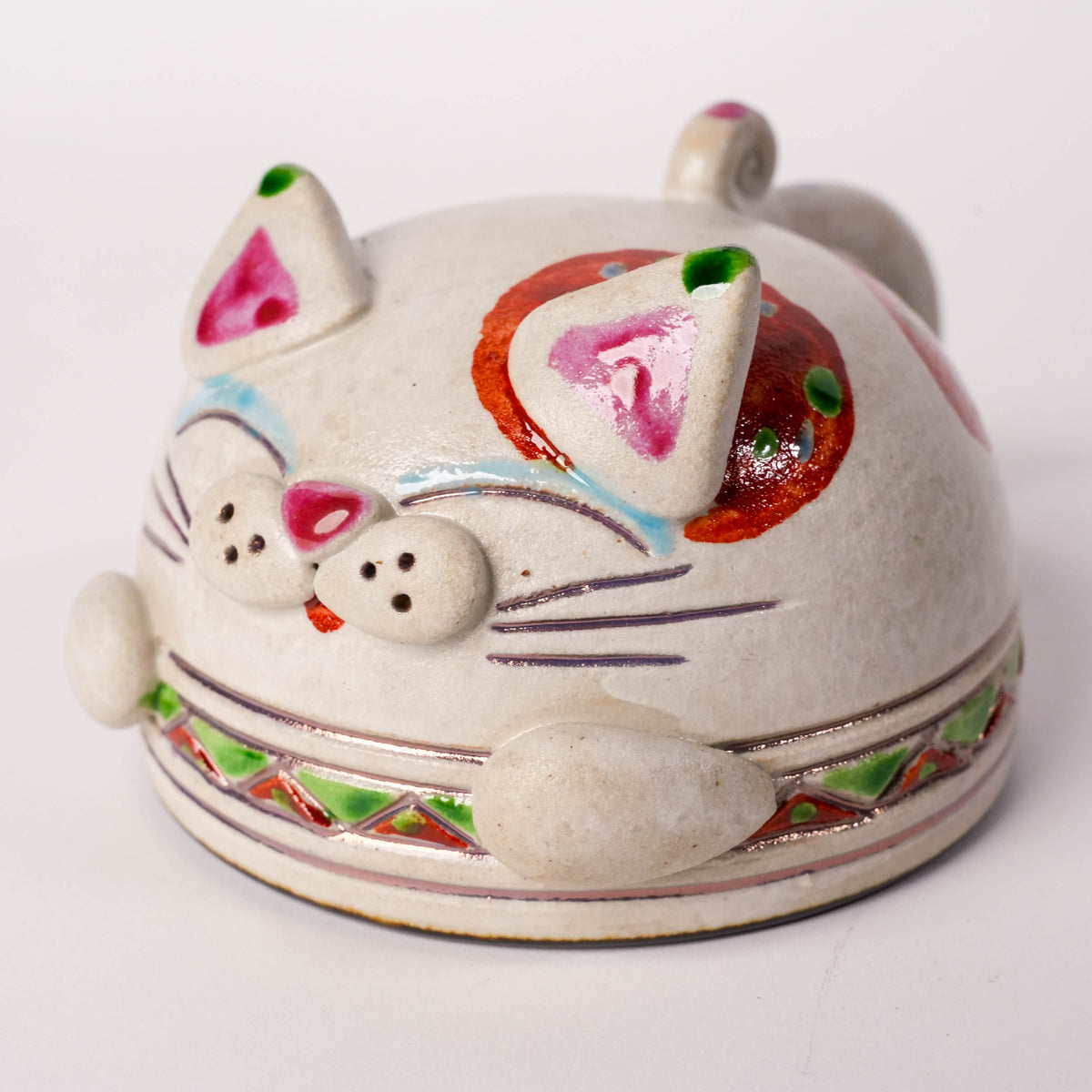 Koichi Yasunaga Cat Mug - White & Red