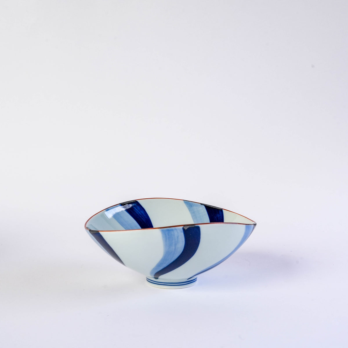Arita Ware Flowing Water Oval Bowl