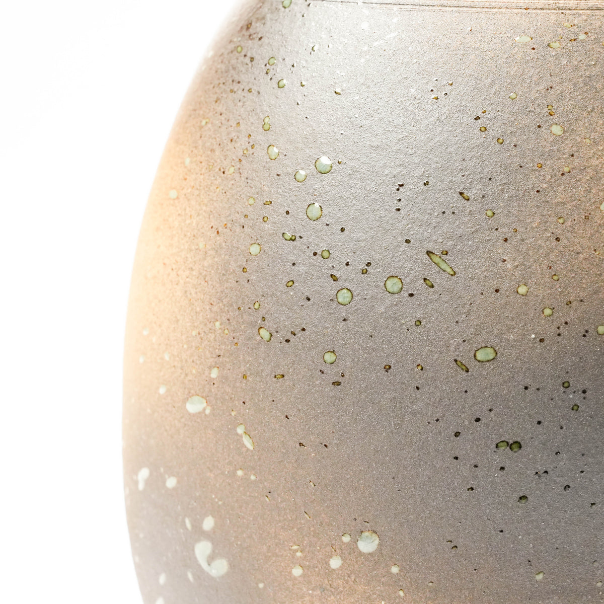 Shigaraki Ware Moss Green & Earth Glaze Vase