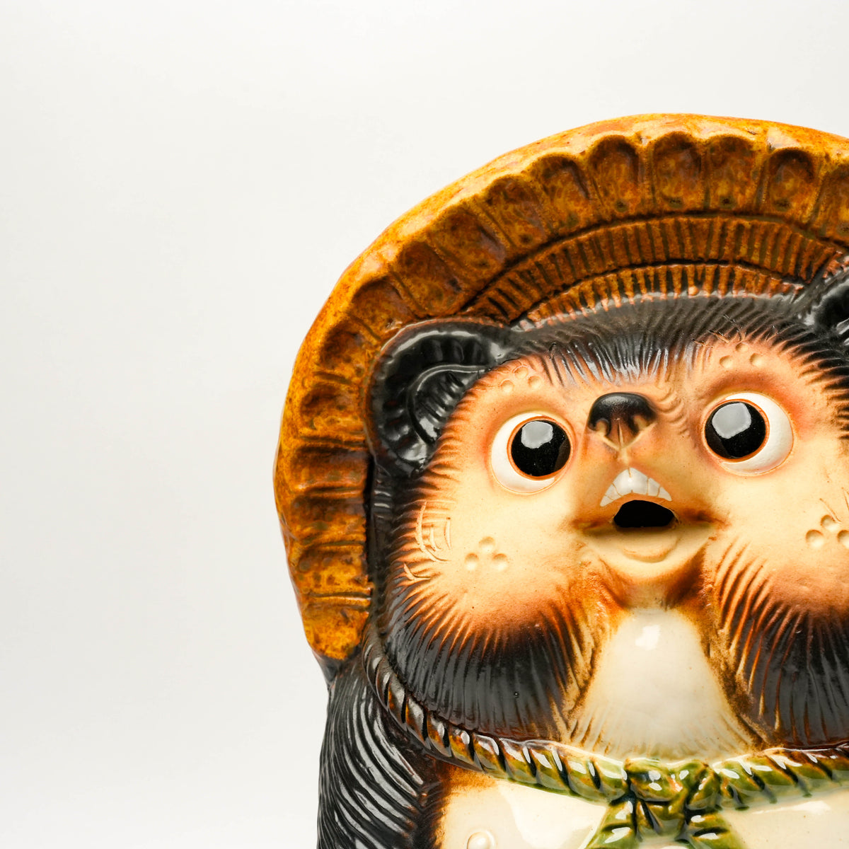 Shigaraki Ware Dream Realization Lucky Tanuki Raccoon Dog Ornament