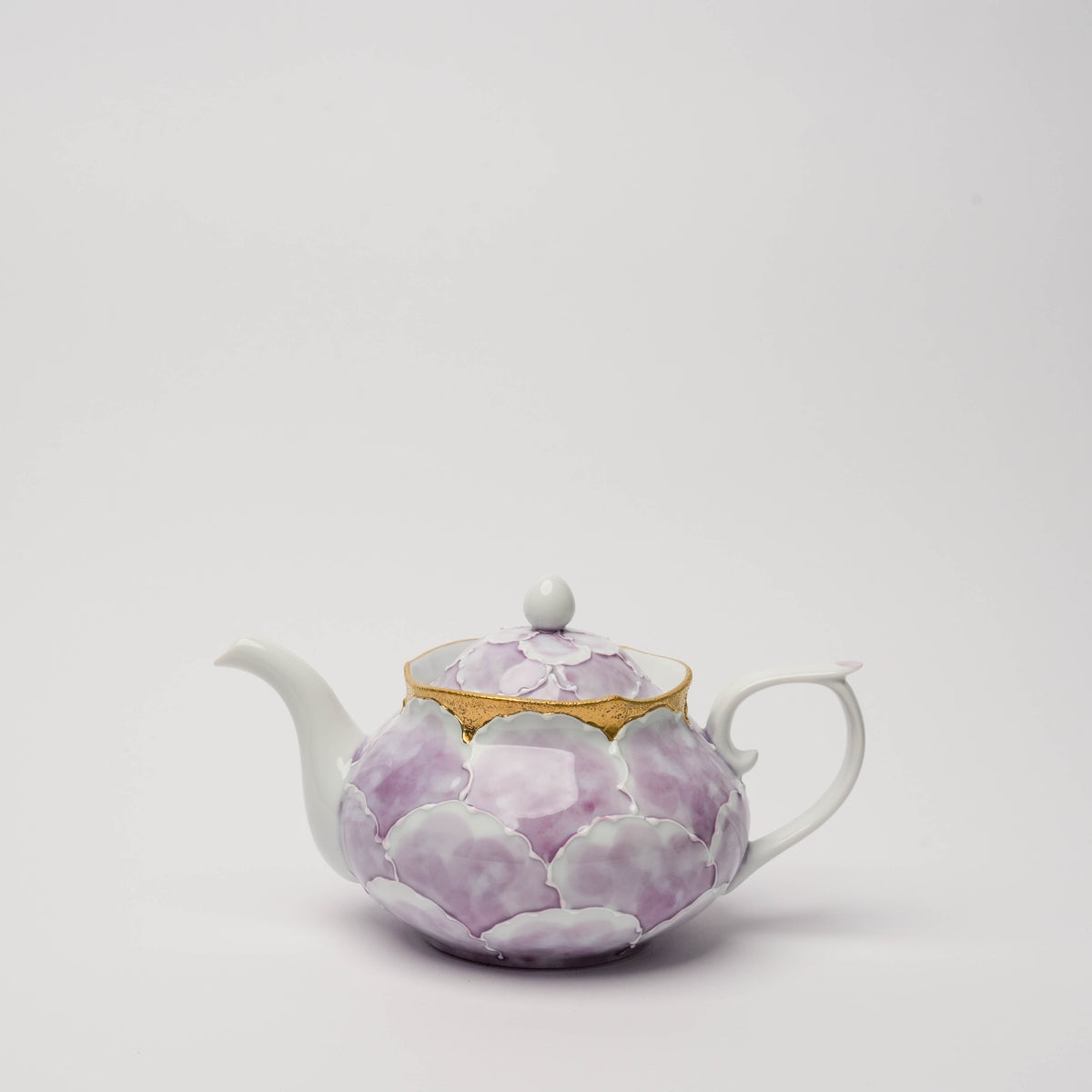 Arita Ware Bunzan Kiln Peony Teapot – Purple & Gold