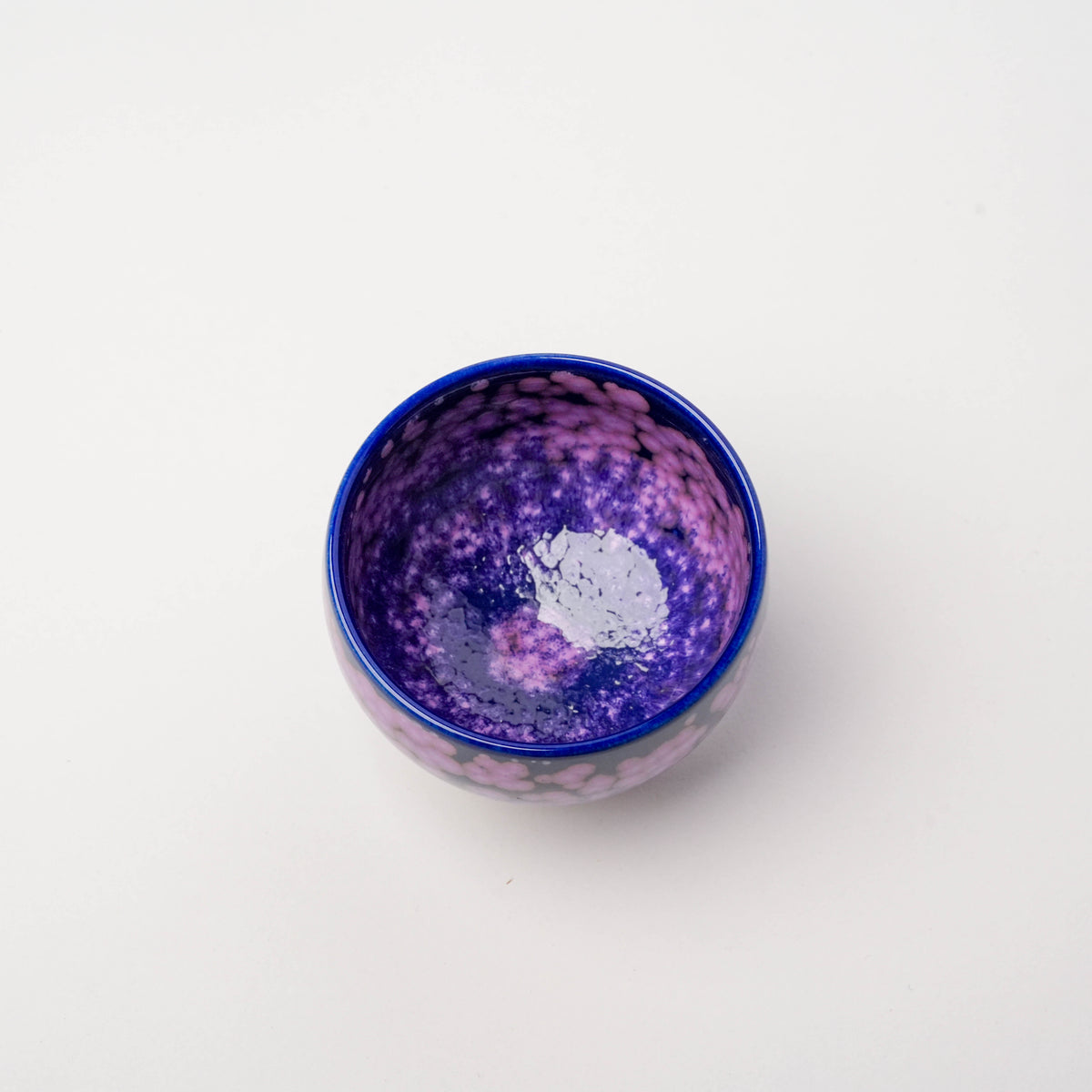 Arita Ware Shinemon Kiln Sakura Flower Round Sake Cup