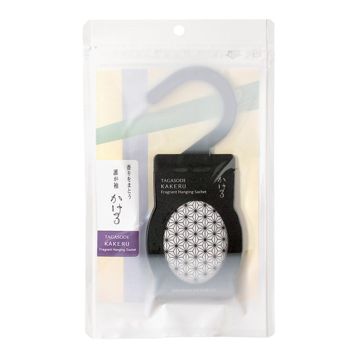 Black Shoyeido Sachet in retail packaging, featuring floral scent blend for elegant home fragrance solutions.